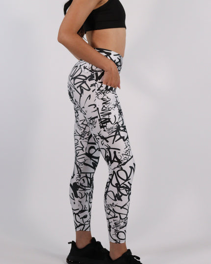 Inkrupt Graffiti High-Waisted Leggings (Pockets)