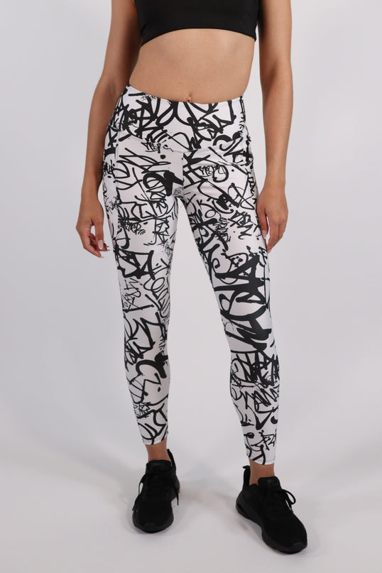 Inkrupt Graffiti High-Waisted Leggings (Pockets)