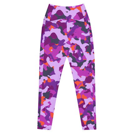 Leggings de cintura alta (yoga) con bolsillos y estampado de camuflaje intenso