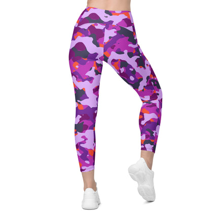 Leggings de cintura alta (yoga) con bolsillos y estampado de camuflaje intenso