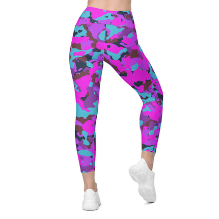 Leggings de cintura alta (yoga) con bolsillos y estampado de camuflaje intenso