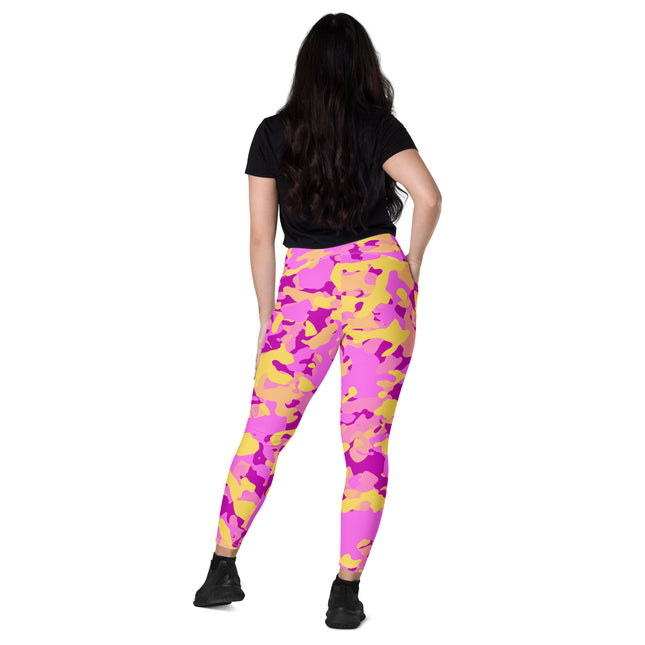 Leggings de cintura alta (yoga) con bolsillos y estampado de camuflaje intenso