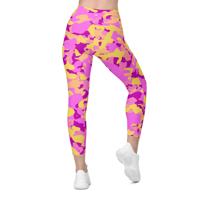 Leggings de cintura alta (yoga) con bolsillos y estampado de camuflaje intenso