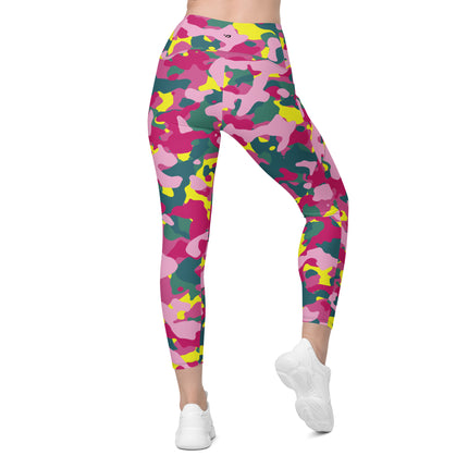 Leggings de cintura alta (yoga) con bolsillos y estampado de camuflaje intenso