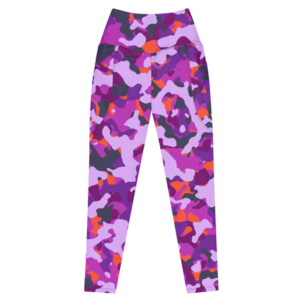 Leggings de cintura alta (yoga) con bolsillos y estampado de camuflaje intenso