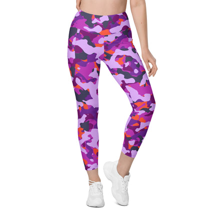 Leggings de cintura alta (yoga) con bolsillos y estampado de camuflaje intenso