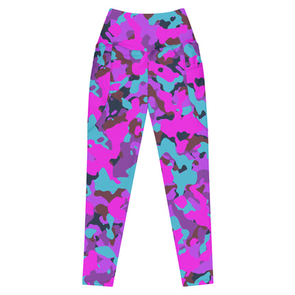 Leggings de cintura alta (yoga) con bolsillos y estampado de camuflaje intenso