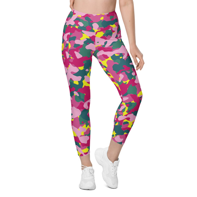 Vivid Camo High-Waist (Yoga) Leggings with Pockets