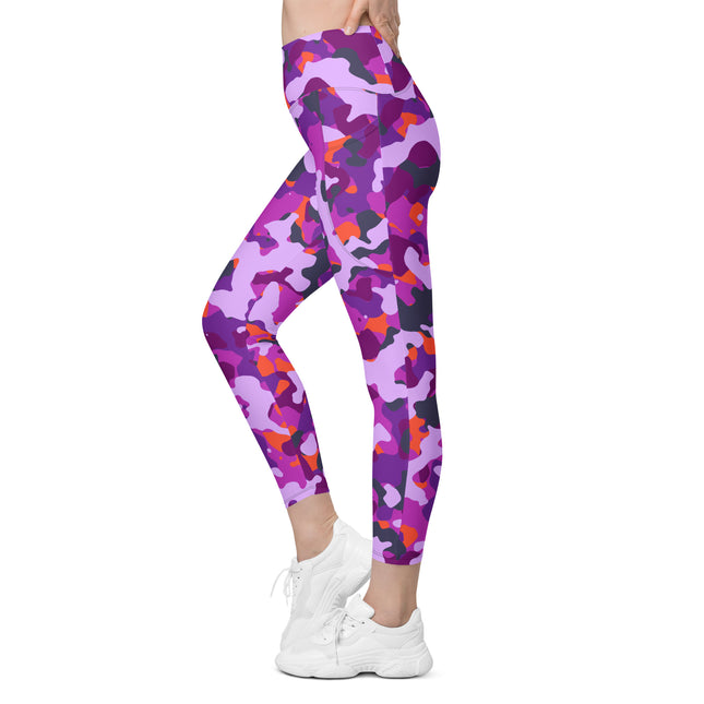 Leggings de cintura alta (yoga) con bolsillos y estampado de camuflaje intenso