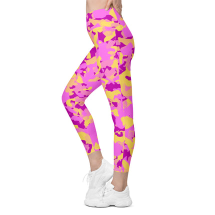 Leggings de cintura alta (yoga) con bolsillos y estampado de camuflaje intenso