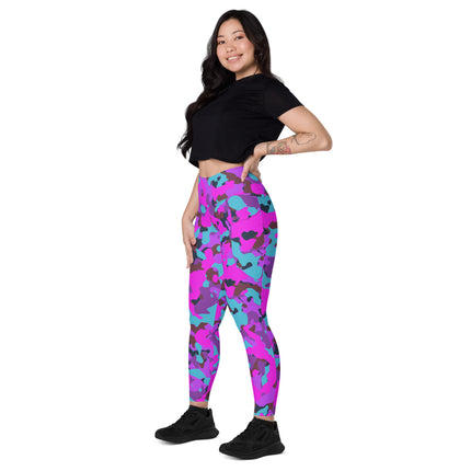 Leggings de cintura alta (yoga) con bolsillos y estampado de camuflaje intenso