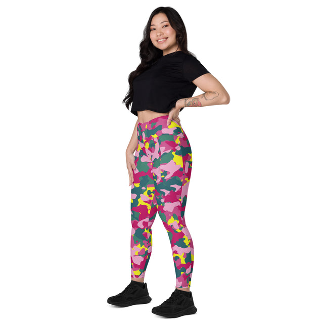 Leggings de cintura alta (yoga) con bolsillos y estampado de camuflaje intenso