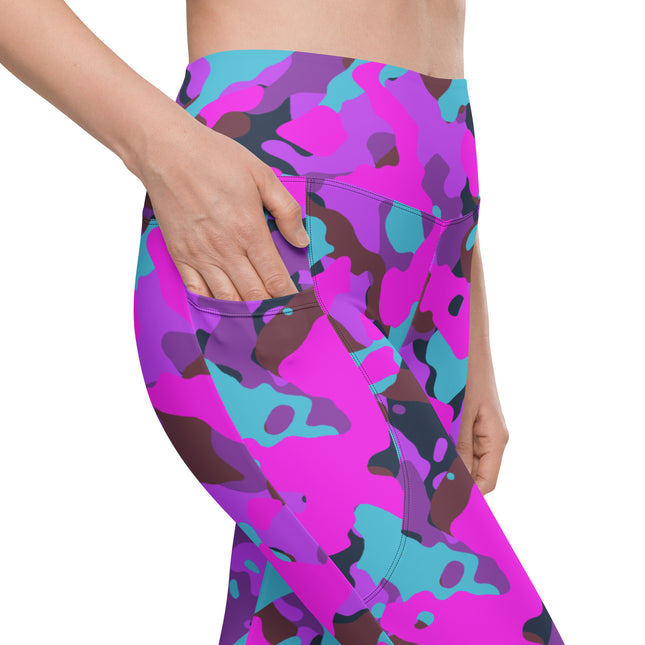 Vivid Camo High-Waist (Yoga) Leggings with Pockets