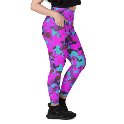 Leggings de cintura alta (yoga) con bolsillos y estampado de camuflaje intenso