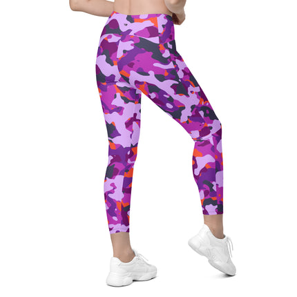 Leggings de cintura alta (yoga) con bolsillos y estampado de camuflaje intenso