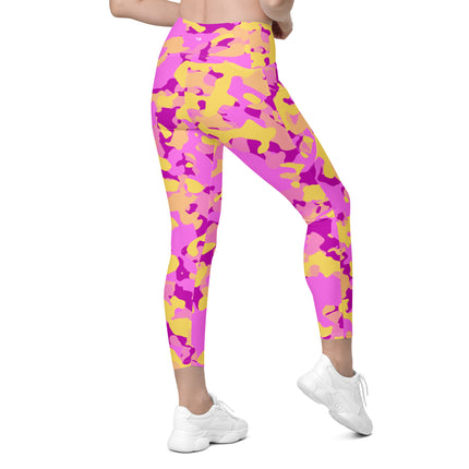 Leggings de cintura alta (yoga) con bolsillos y estampado de camuflaje intenso