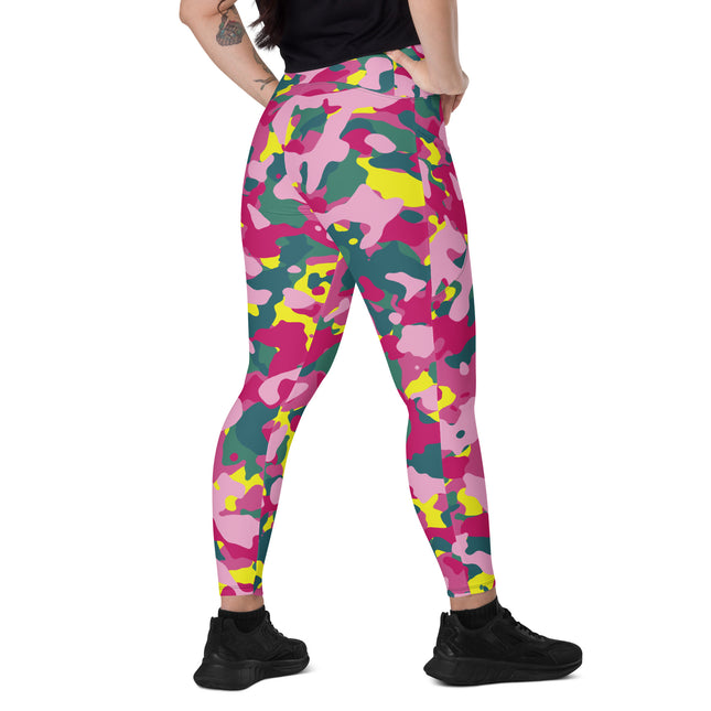 Leggings de cintura alta (yoga) con bolsillos y estampado de camuflaje intenso