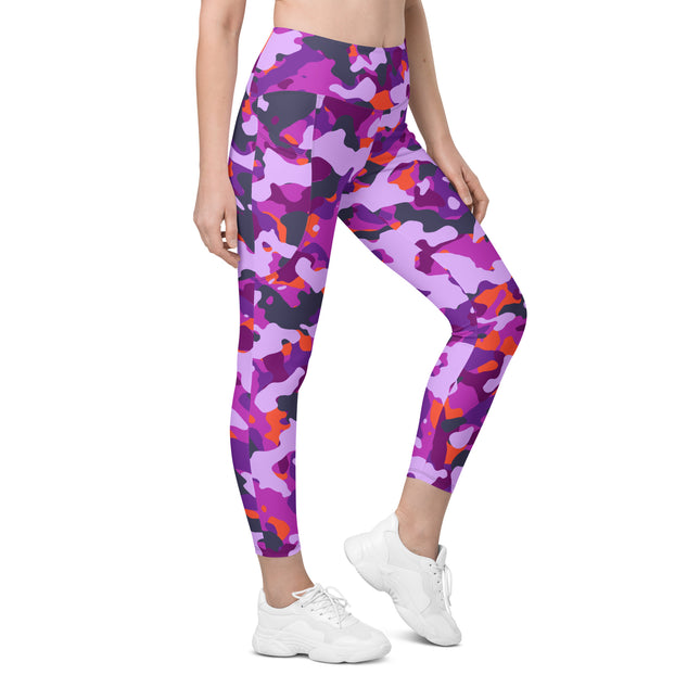 Vivid Camo High-Waist (Yoga) Leggings with Pockets