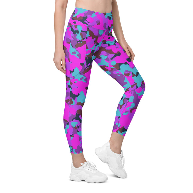 Leggings de cintura alta (yoga) con bolsillos y estampado de camuflaje intenso