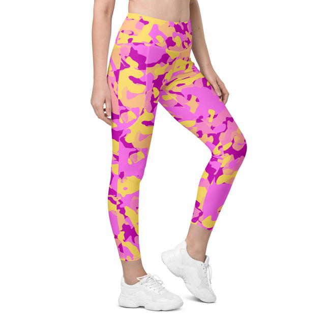 Vivid Camo High-Waist (Yoga) Leggings with Pockets