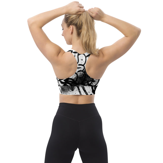 Urban Noir Longline Sports Bra