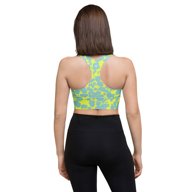 Teal Topaz Longline Sports Bra