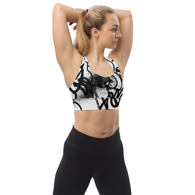 Urban Noir Longline Sports Bra