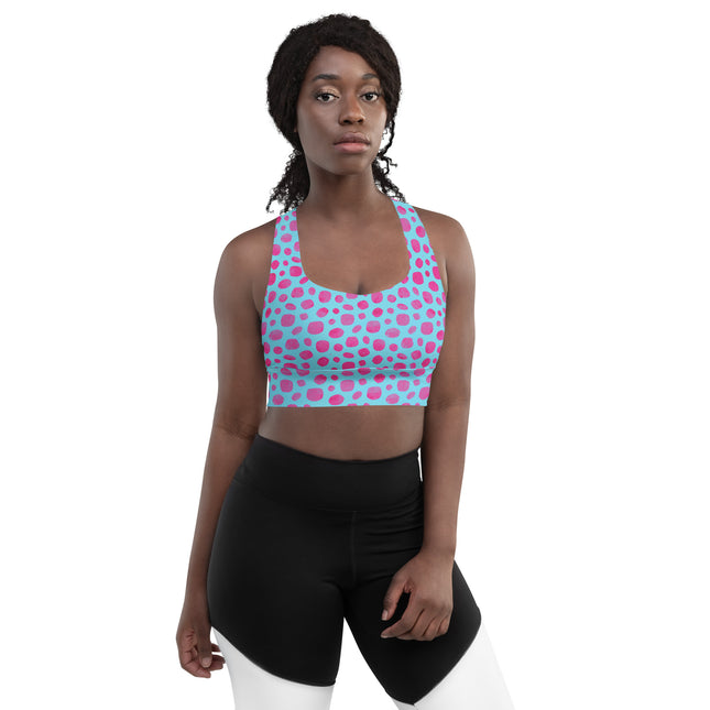 Berry Blast Longline Sports Bra