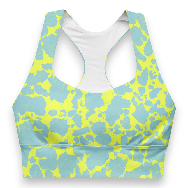 Teal Topaz Longline Sports Bra