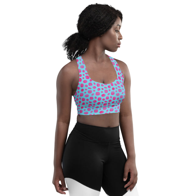 Berry Blast Longline Sports Bra