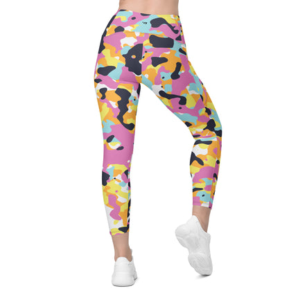 Leggings de cintura alta con estampado de camuflaje Sunset Mirage (bolsillos)