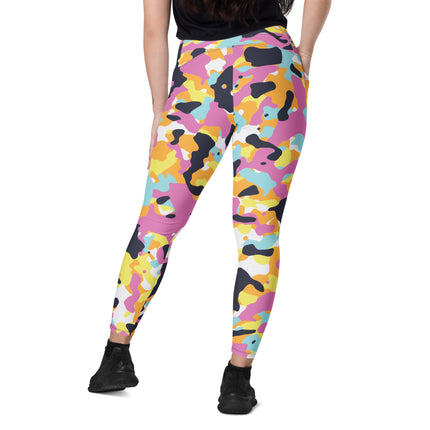 Sunset Mirage Camo High-Waisted Leggings (Pockets)