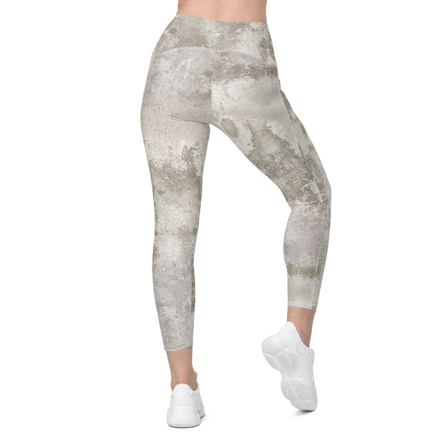 STONE GRUNGE HIGH-WAISTED LEGGINGS (Pockets)