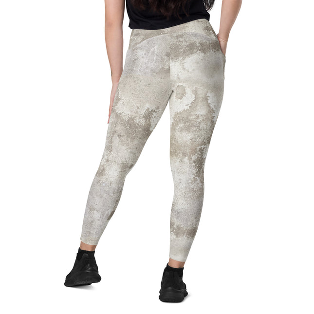 STONE GRUNGE HIGH-WAISTED LEGGINGS (Pockets)