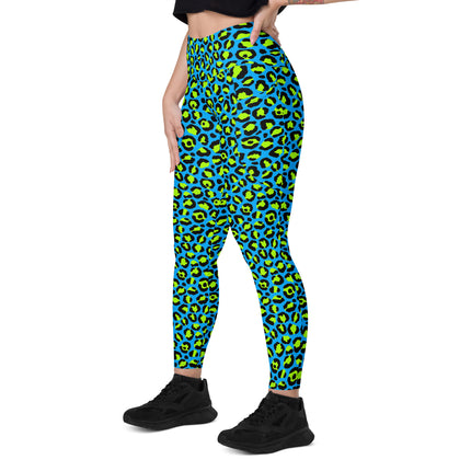 LEGGINGS DE CINTURA ALTA LEOPARDO NEON LAGOON (Bolsillos)