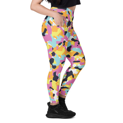 Leggings de cintura alta con estampado de camuflaje Sunset Mirage (bolsillos)