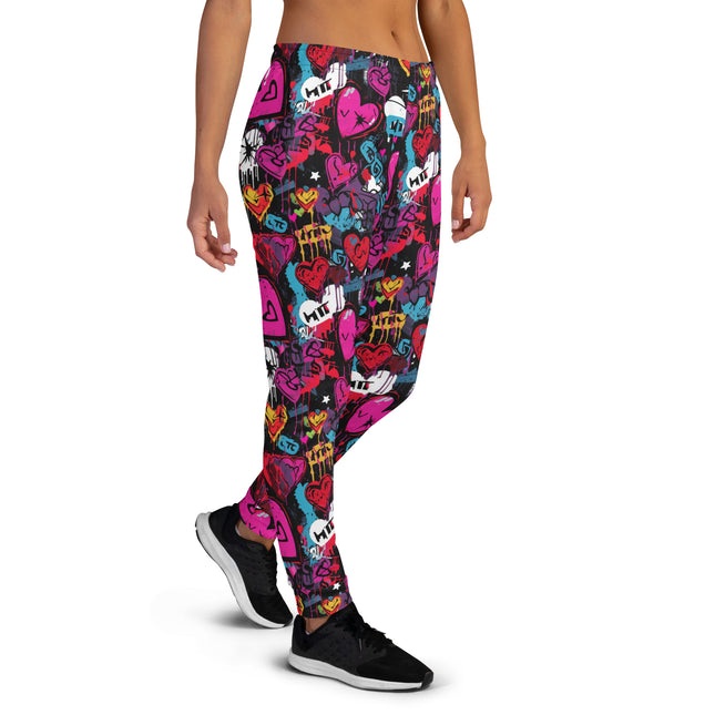 Pantalones deportivos con grafiti para mujer