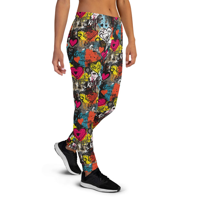 Pantalones deportivos con grafiti para mujer