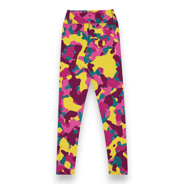 Maroon Mirage Camo High-Waisted Leggings