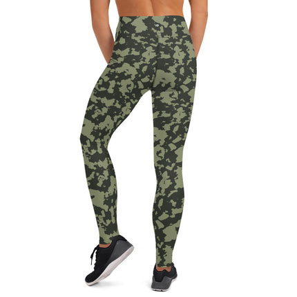 Leggings de cintura alta con efecto grunge de Green Fusion