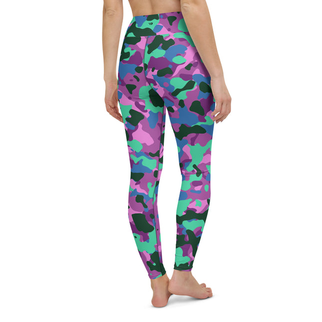 Leggings de cintura alta con estampado de camuflaje Mystic Mint