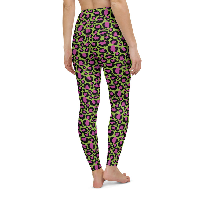 Lime Zest Leopard High-Waisted Leggings