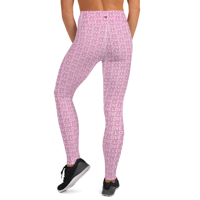 Leggings de cintura alta Pink Love