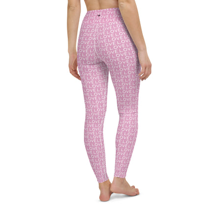 Leggings de cintura alta Pink Love