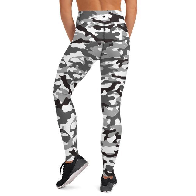 Snow White Sport Camo High-Waisted Leggings