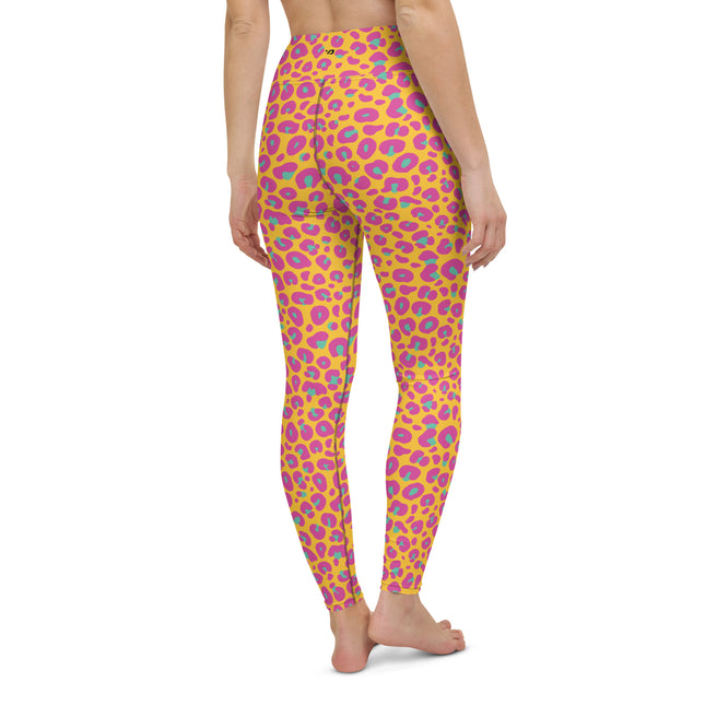 Sunset Leopard High-Waisted Yoga Leggings