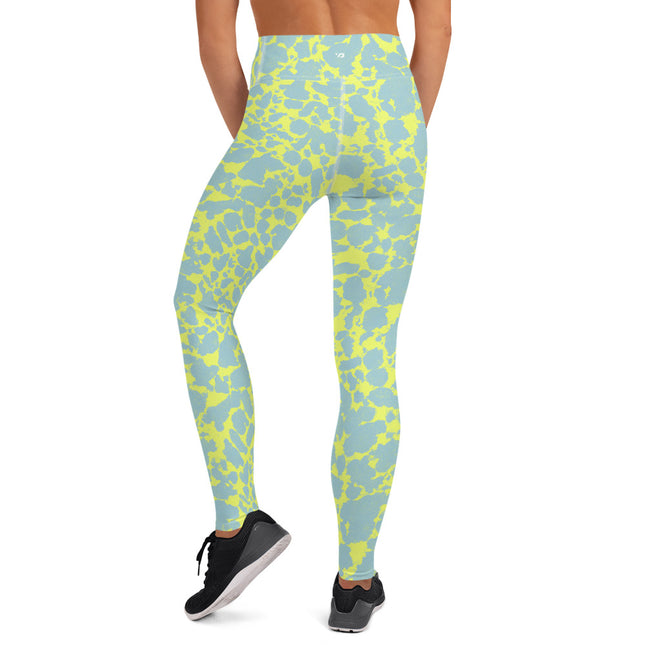 Leggings de cintura alta con topacio verde azulado