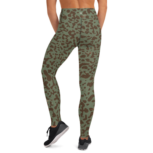 Woodland Abstract High-Waisted Leggings