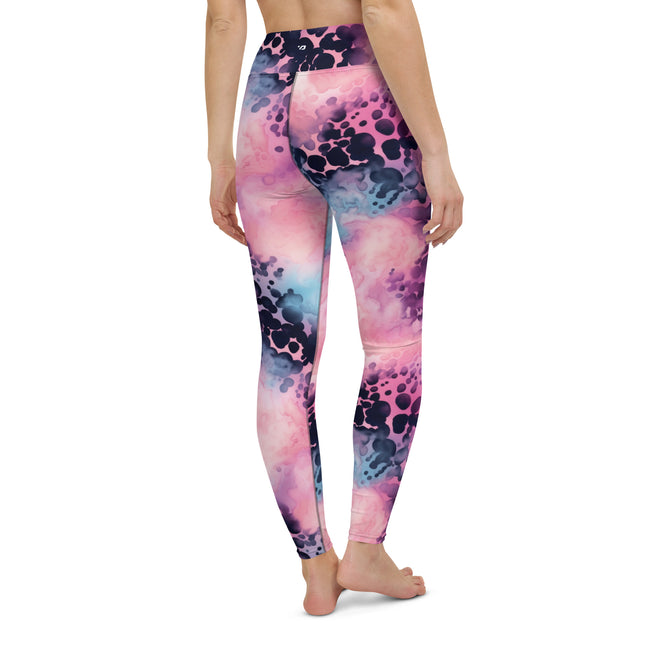 Pink Cotton Candy Leopard High-Waisted Leggings