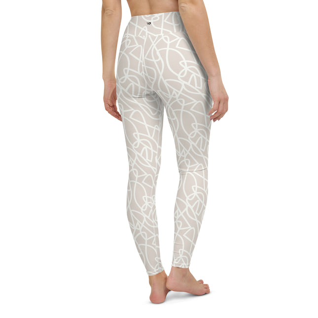 Ivory Doodle High-Waisted Leggings